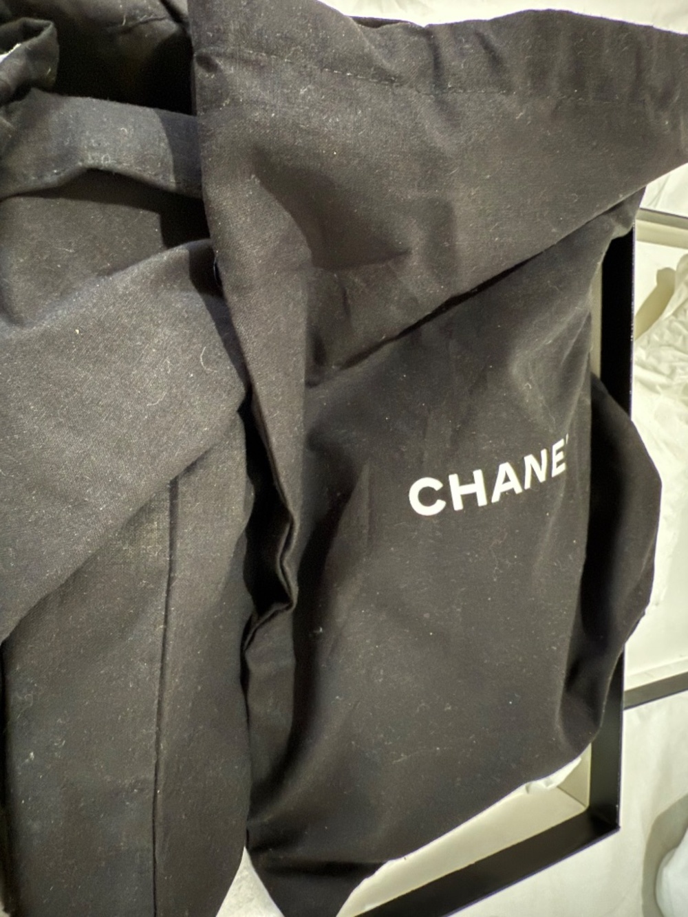 Authentic Chanel Black Velvet Dad Sandals - Picture 9 of 9